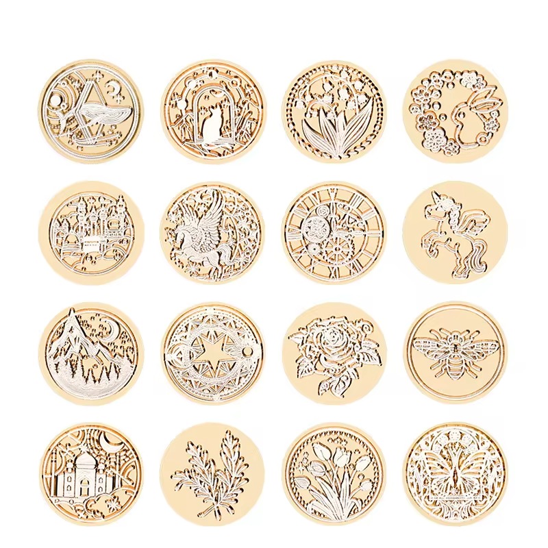 Wax Seal Stamp Set - Sello de cera con patrón de