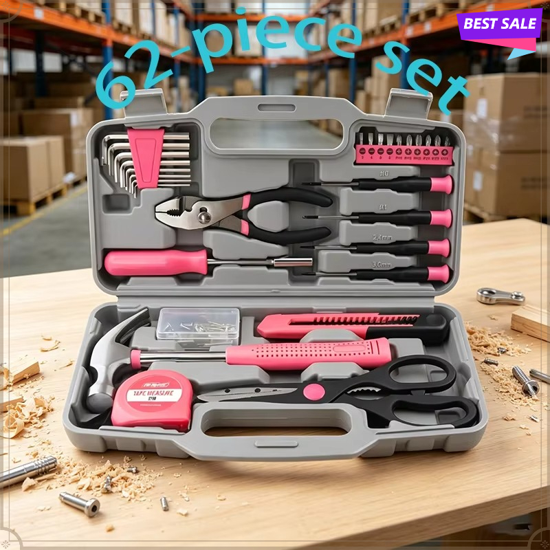 Tape Dispenser Weighted - Kit de herramientas de 62 piezas,