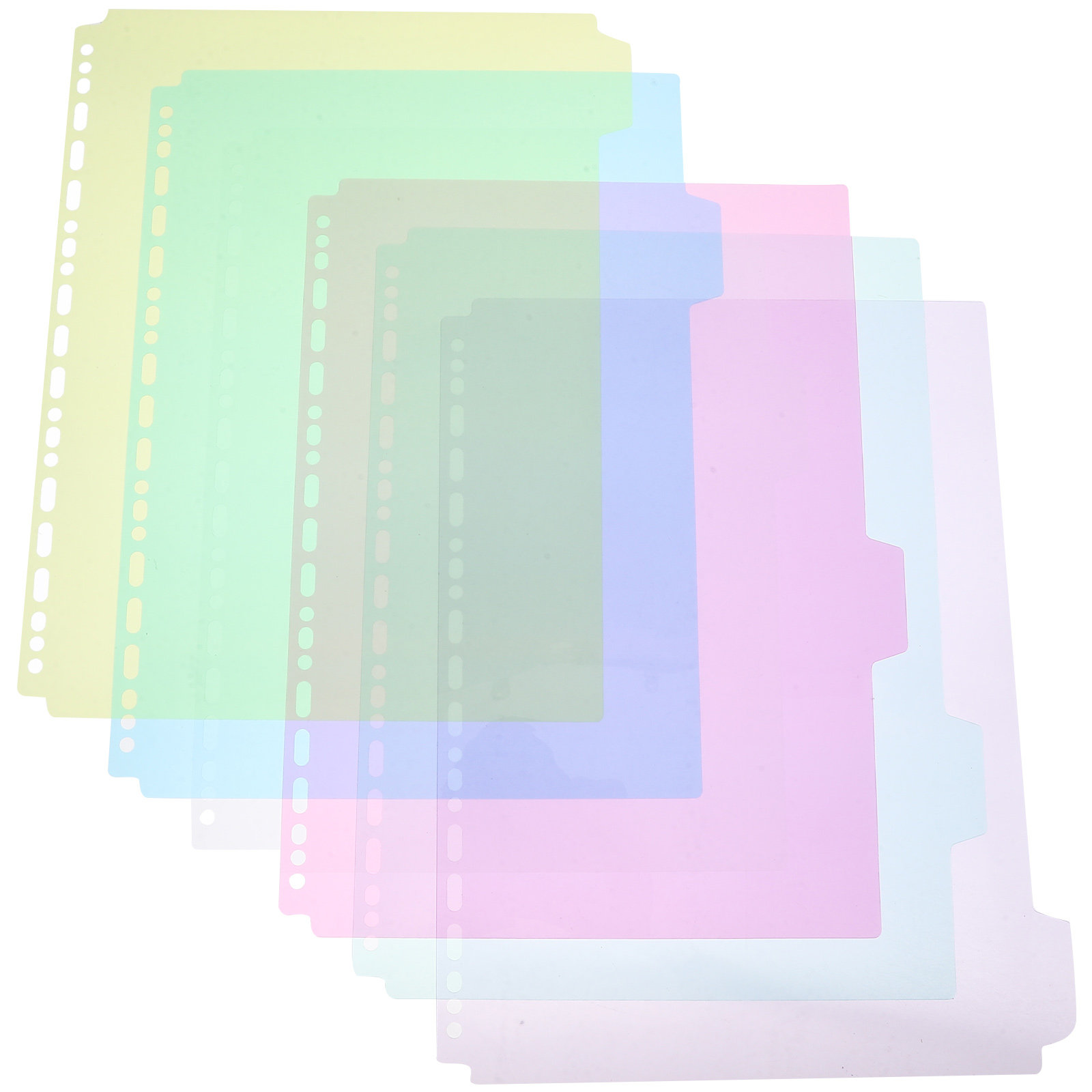 Tab Divider A4 - 6 separadores de carpetas con pestañas,