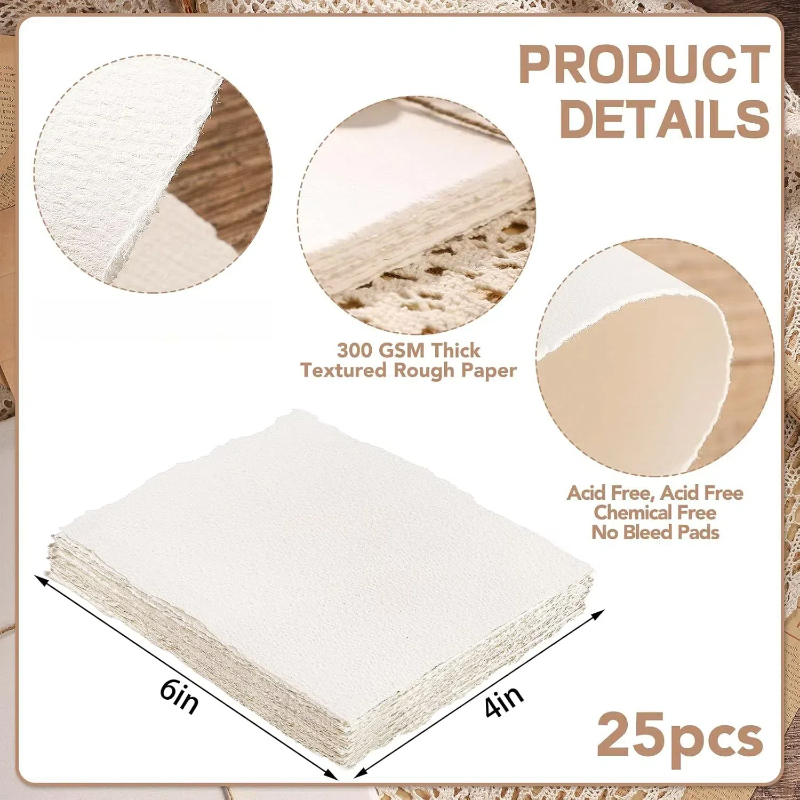 Ink Blotter Paper - 25 hojas de papel de acuarela,