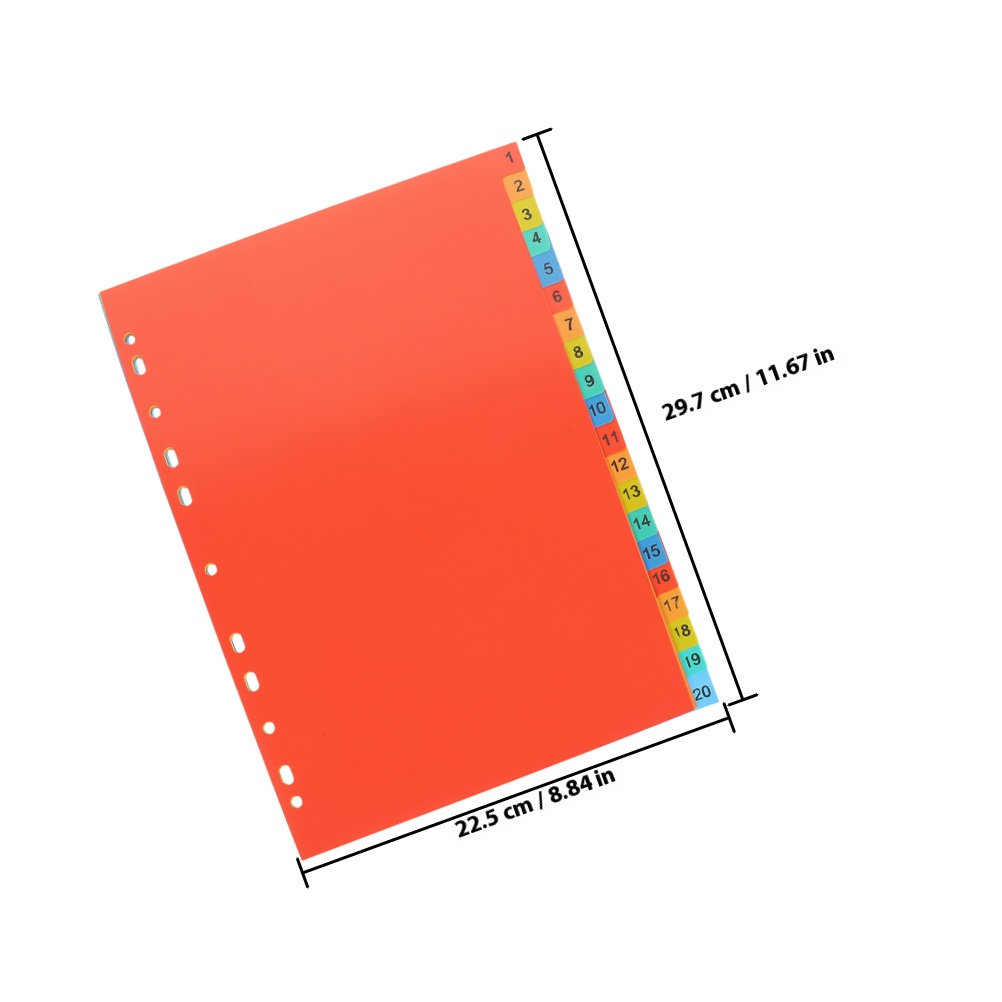 2 juegos de organizadores de a - Tab Divider A4 reseña y precio