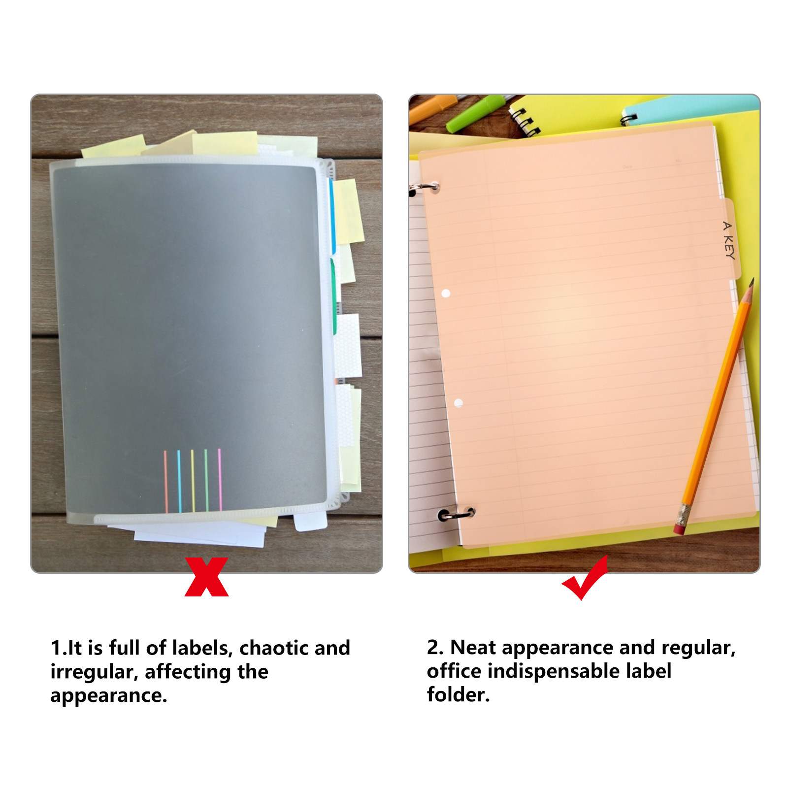 10 unidades de separadores de  - Tab Divider A4 reseña y precio