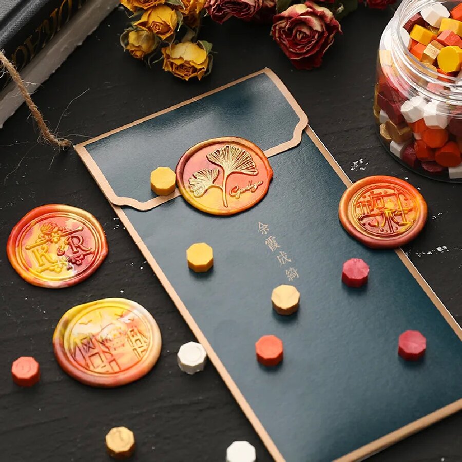 200 unids/bolsa octágono cuent - Wax Seal Stamp Set reseña y precio